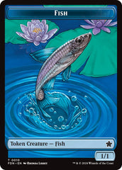 Faerie // Fish Doubled-Sided Token [Foundations Tokens] | Local Legends