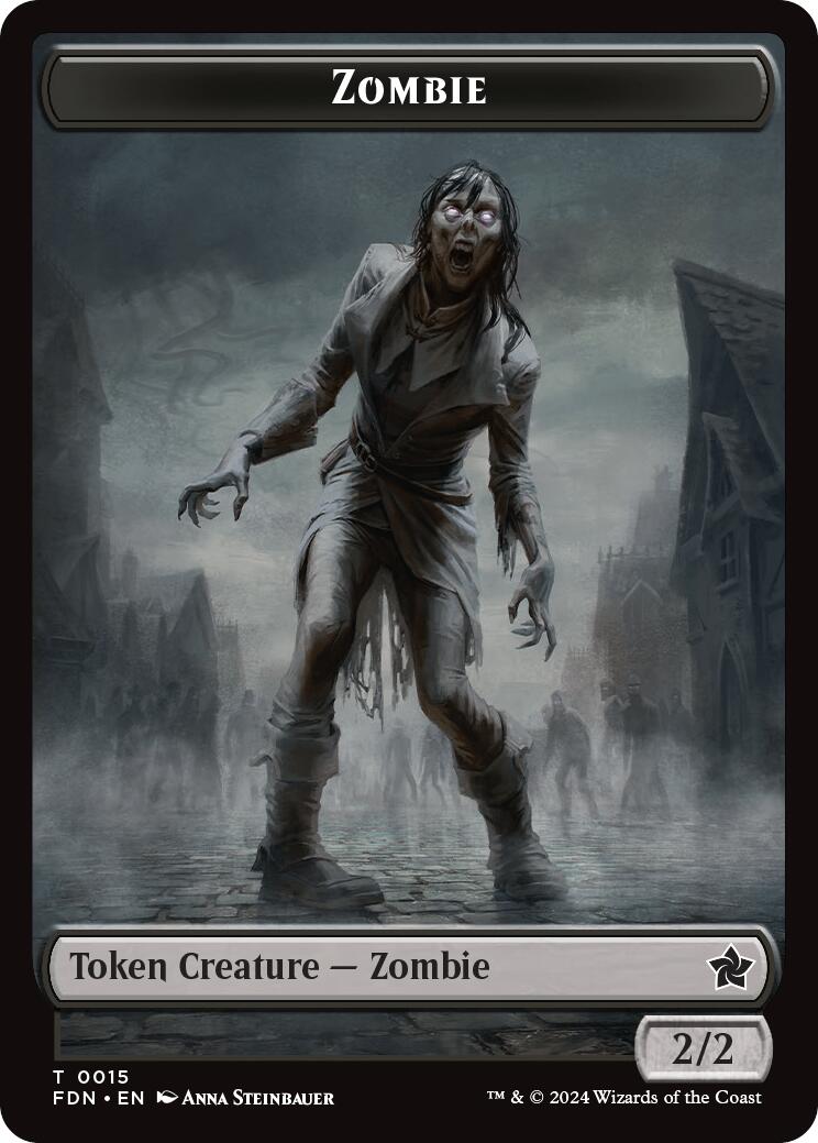 Goblin // Zombie Doubled-Sided Token [Foundations Tokens] | Local Legends