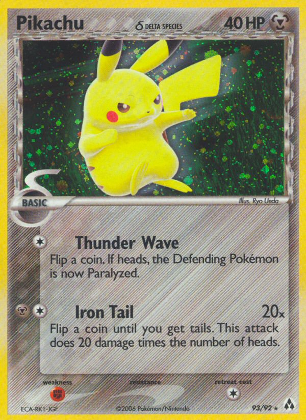 Pikachu (93/92) (Delta Species) [EX: Legend Maker] | Local Legends