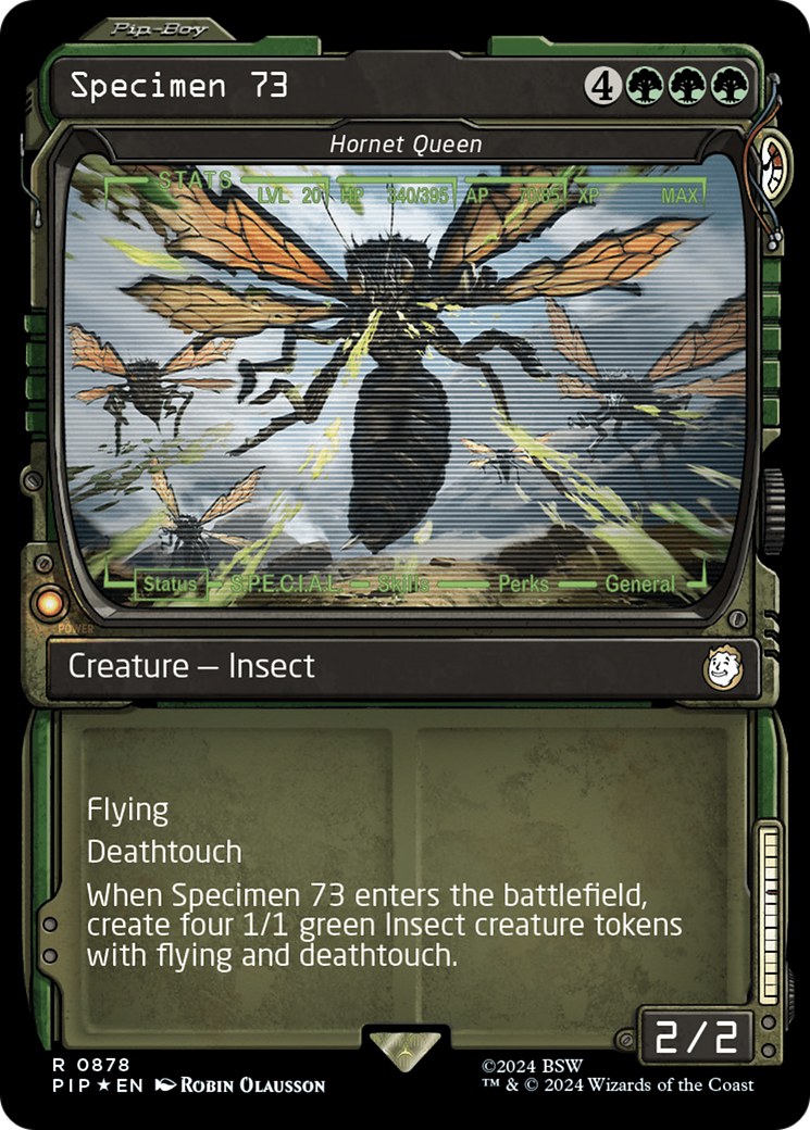 Specimen 73 - Hornet Queen (Showcase) (Surge Foil) [Fallout] | Local Legends