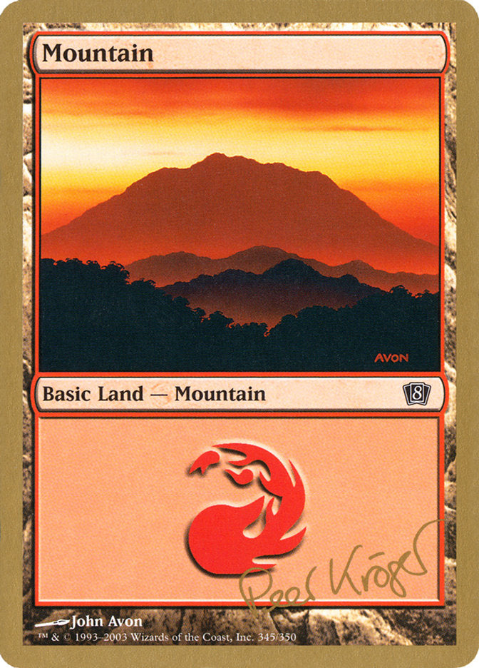 Mountain (pk345) (Peer Kroger) [World Championship Decks 2003] | Golgari Games