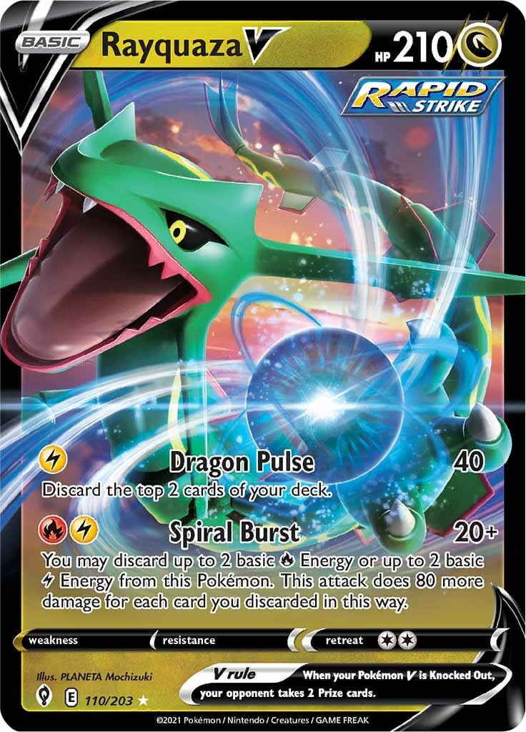 Rayquaza V (110/203) [Sword & Shield: Evolving Skies] | Golgari Games