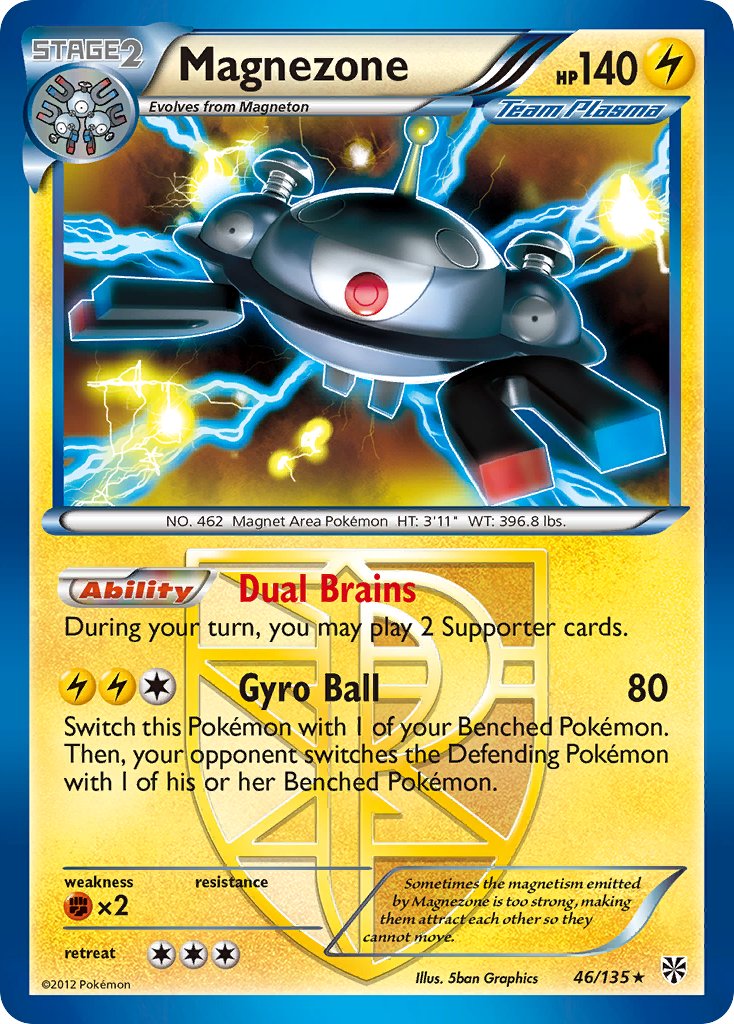 Magnezone (46/135) (Theme Deck Exclusive) [Black & White: Plasma Storm] | Local Legends