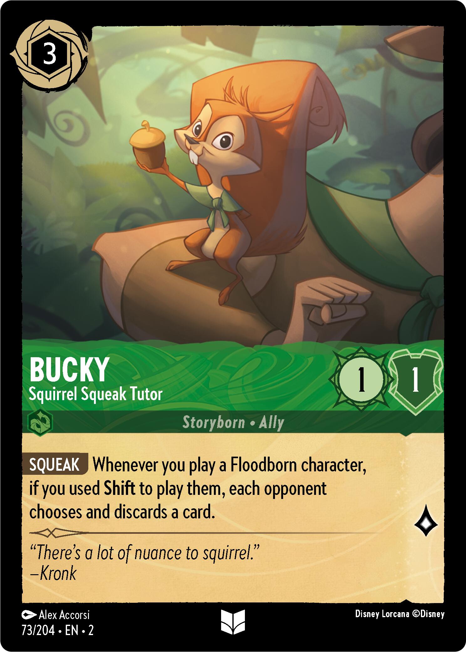 Bucky - Squirrel Squeak Tutor (Errata Version) (73/204) [Rise of the Floodborn] | Local Legends