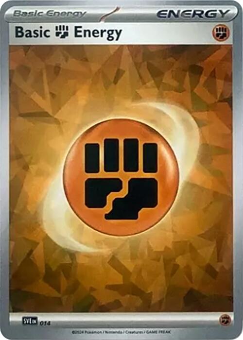 Basic Fighting Energy (014) (Cracked Ice Holo) [Scarlet & Violet: Stellar Crown] | Local Legends