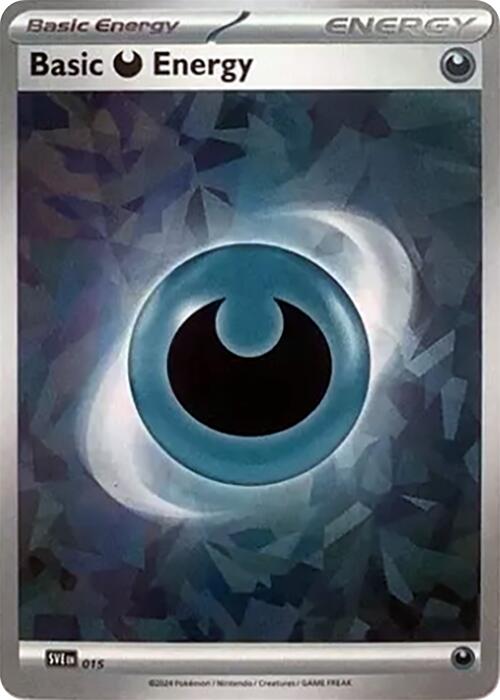 Basic Darkness Energy (015) (Cracked Ice Holo) [Scarlet & Violet: Stellar Crown] | Local Legends