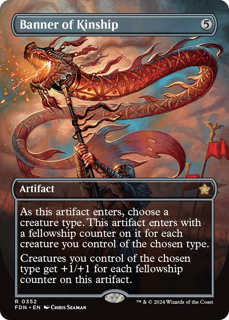 Banner of Kinship (Borderless) [Foundations] | Local Legends