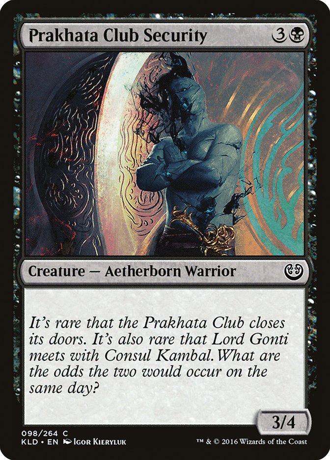 Prakhata Club Security [Kaladesh] | Local Legends