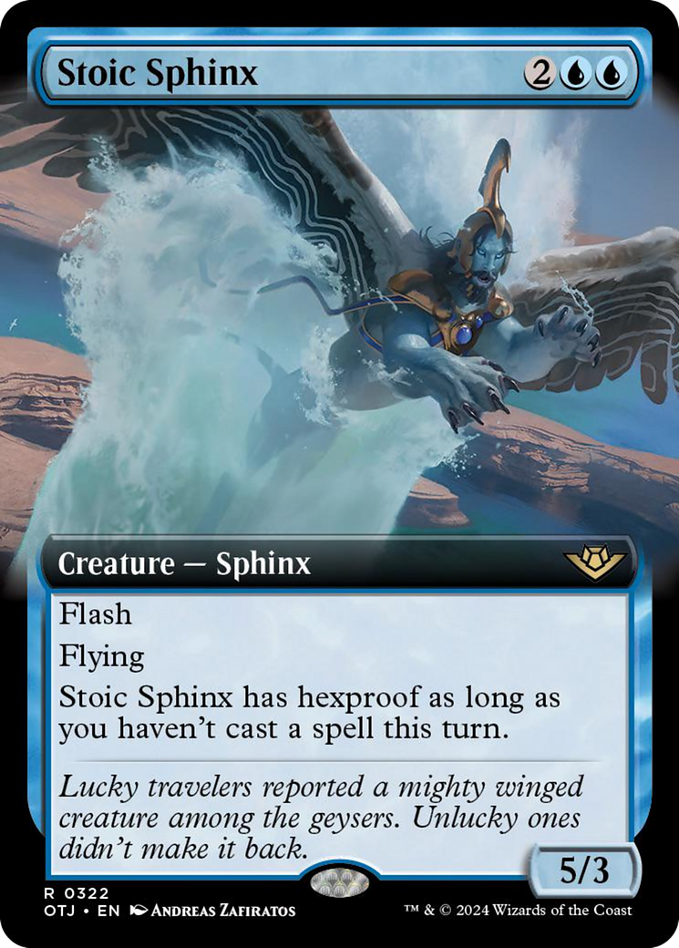 Stoic Sphinx (Extended Art) [Outlaws of Thunder Junction] | Golgari Games