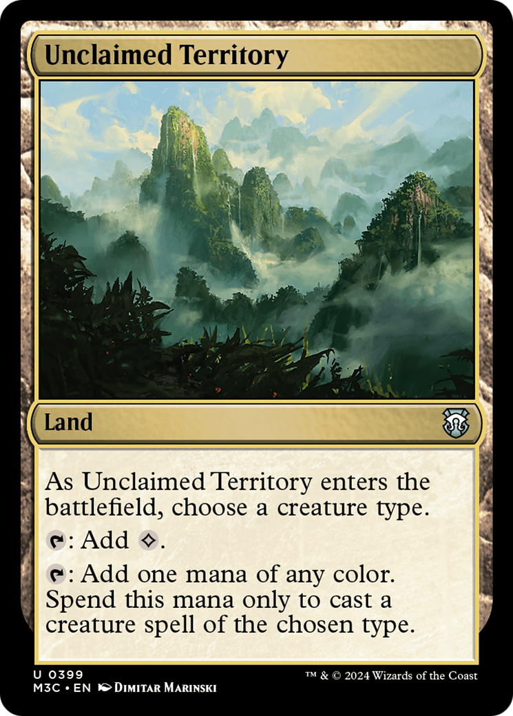 Unclaimed Territory (Ripple Foil) [Modern Horizons 3 Commander] | Golgari Games