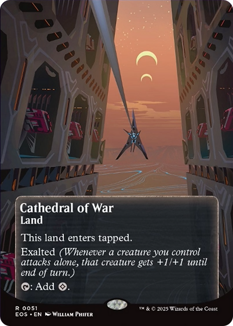 Cathedral of War (0051) (Borderless) [Edge of Eternities: Stellar Sights] | Local Legends