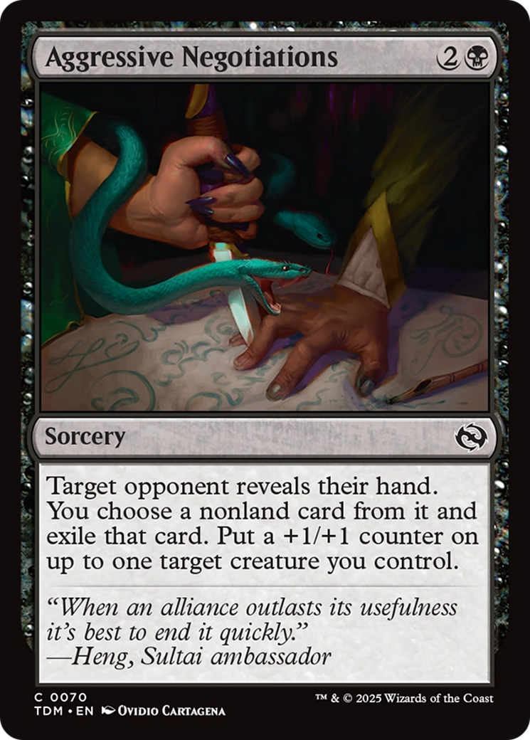 Aggressive Negotiations [Tarkir: Dragonstorm] | Local Legends