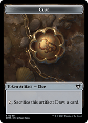 Clue // Emblem - Teferi, Temporal Archmage Double-Sided Token [Commander Masters Tokens] | Local Legends
