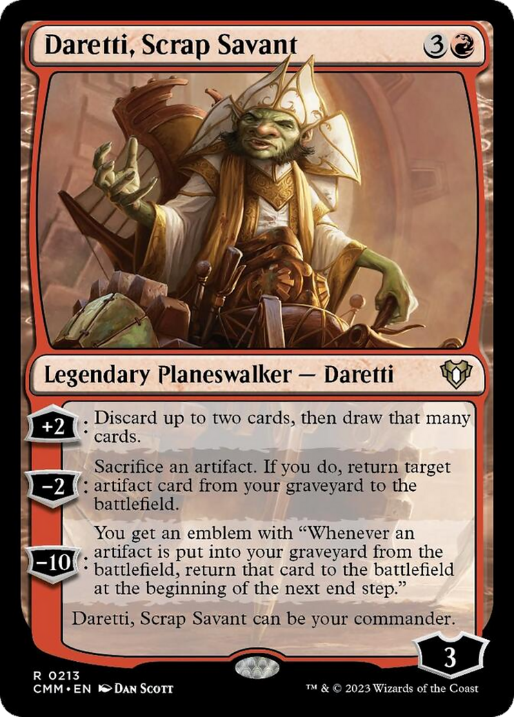 Daretti, Scrap Savant [Commander Masters] | Golgari Games