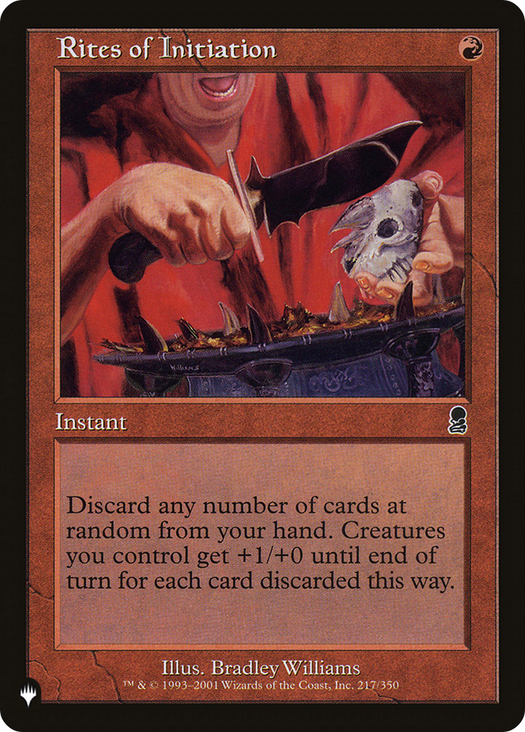 Rites of Initiation [The List] | Local Legends