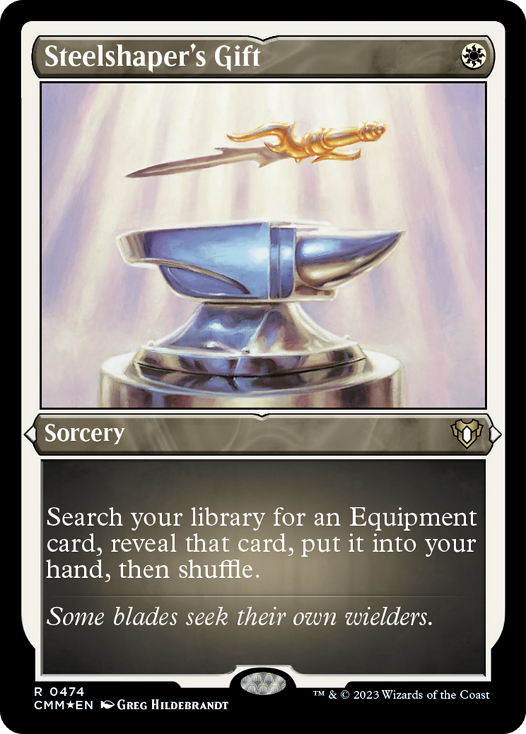 Steelshaper's Gift (Foil Etched) [Commander Masters] | Local Legends