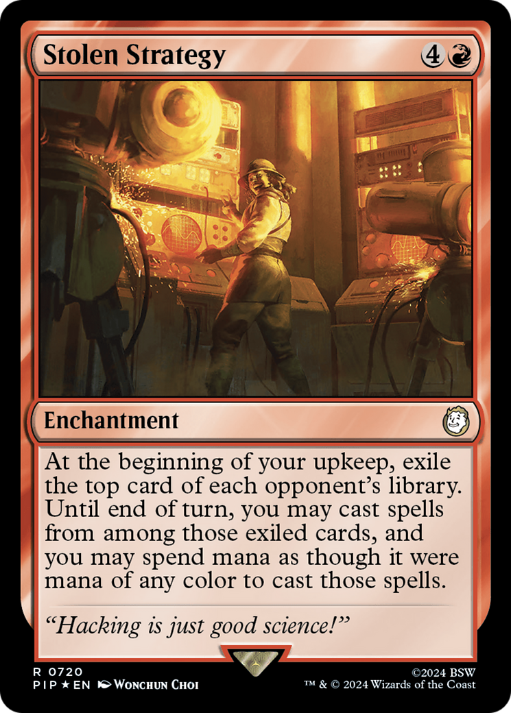 Stolen Strategy (Surge Foil) [Fallout] | Local Legends