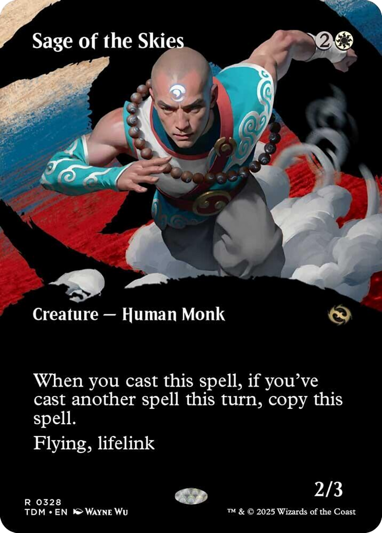 Sage of the Skies (Borderless) [Tarkir: Dragonstorm] | Local Legends
