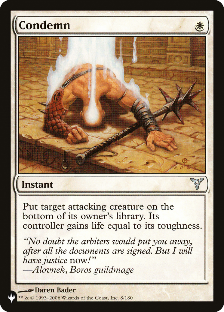 Condemn [The List] | Local Legends