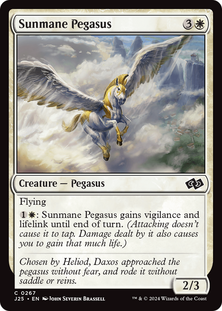 Sunmane Pegasus [Foundations Jumpstart] | Local Legends