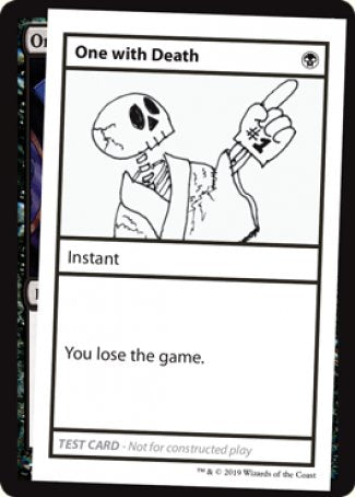 One with Death (2021 Edition) [Mystery Booster Playtest Cards] | Local Legends