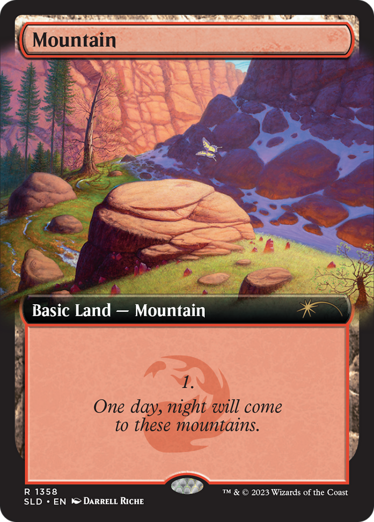 Mountain (1358) [Secret Lair Drop Series] | Golgari Games