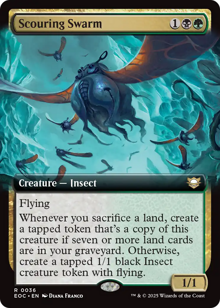 Scouring Swarm (Extended Art) [Edge of Eternities Commander] | Local Legends