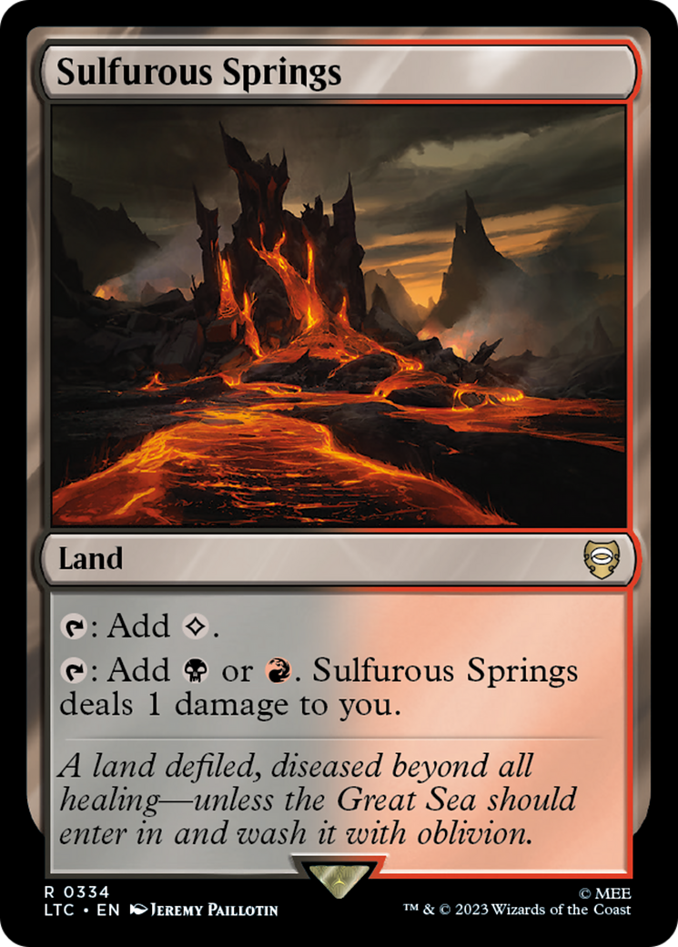 Sulfurous Springs [The Lord of the Rings: Tales of Middle-Earth Commander] | Golgari Games