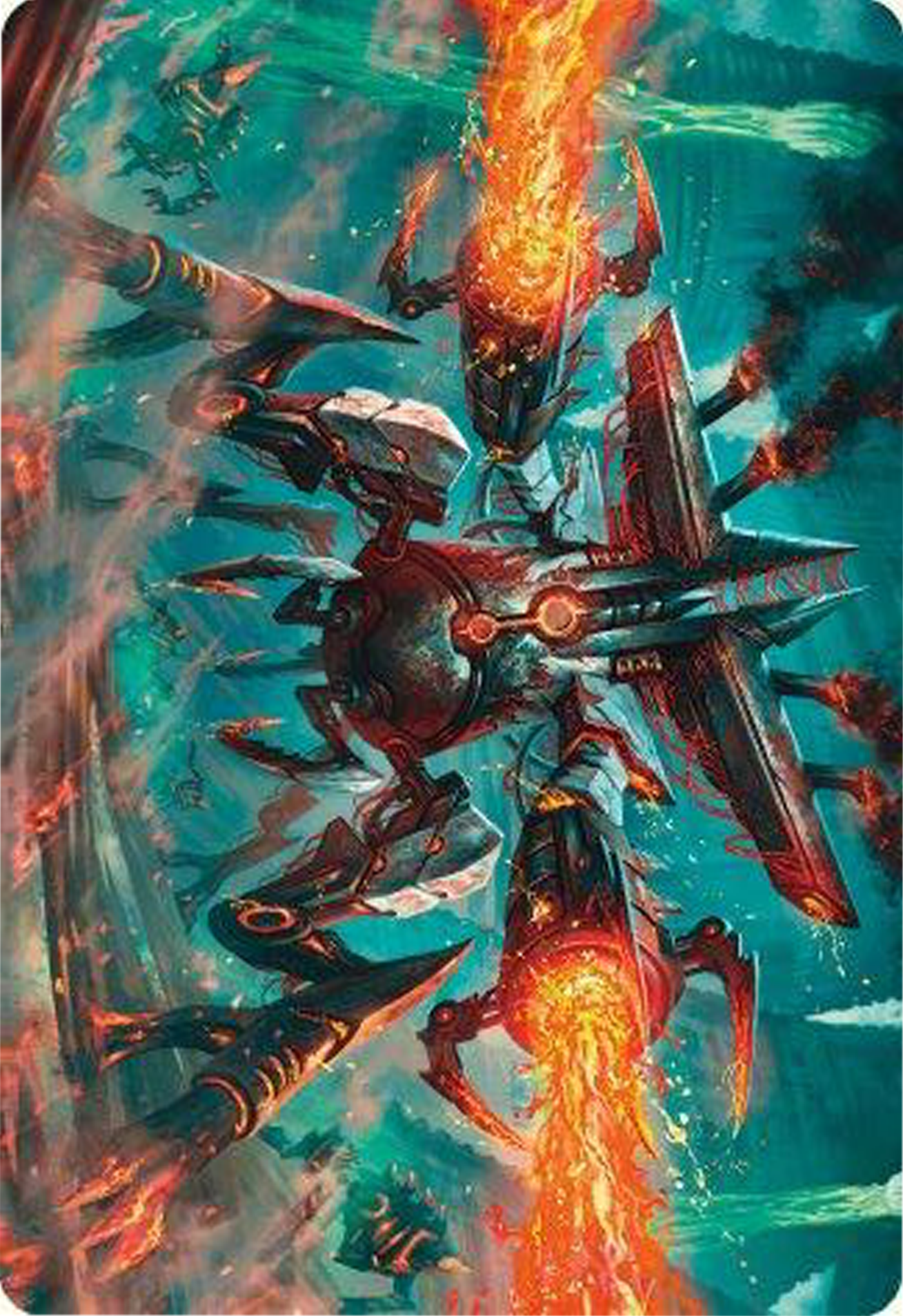 Exterminator Magmarch Art Card [Modern Horizons 3 Art Series] | Local Legends