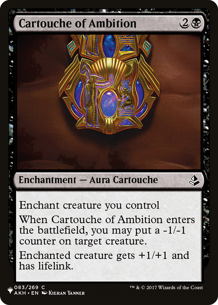 Cartouche of Ambition [The List] | Local Legends