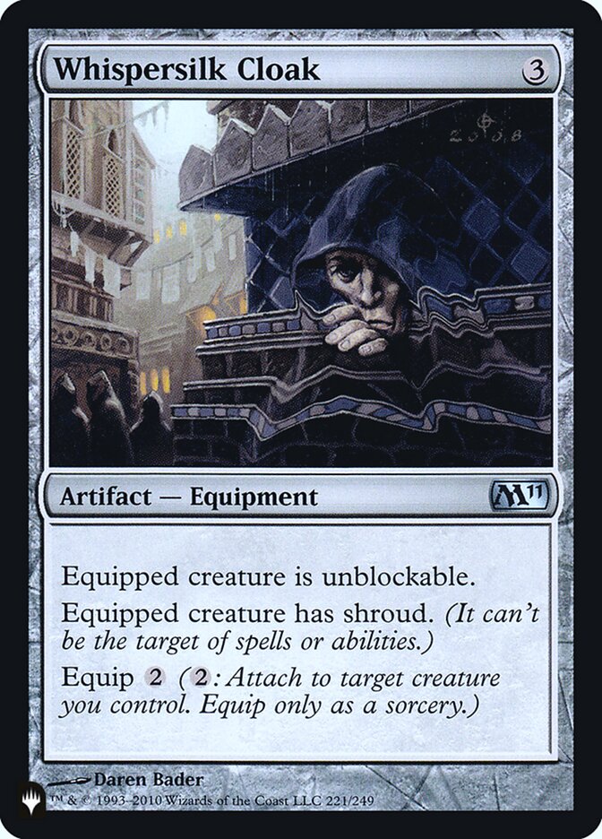 Whispersilk Cloak [Secret Lair: Heads I Win, Tails You Lose] | Local Legends