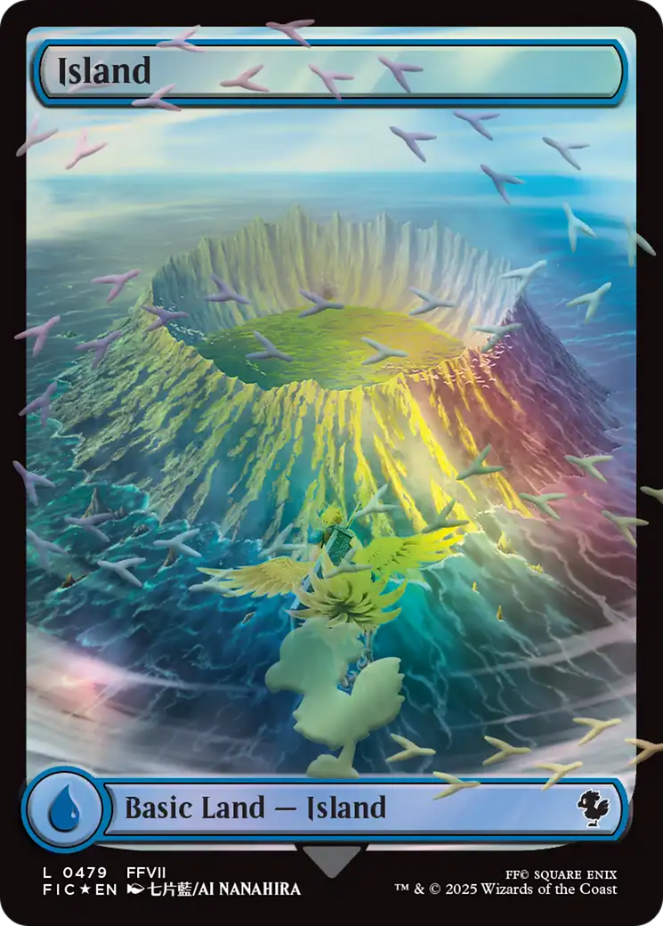 Island (Chocobo Track Foil) [FINAL FANTASY Commander] | Local Legends
