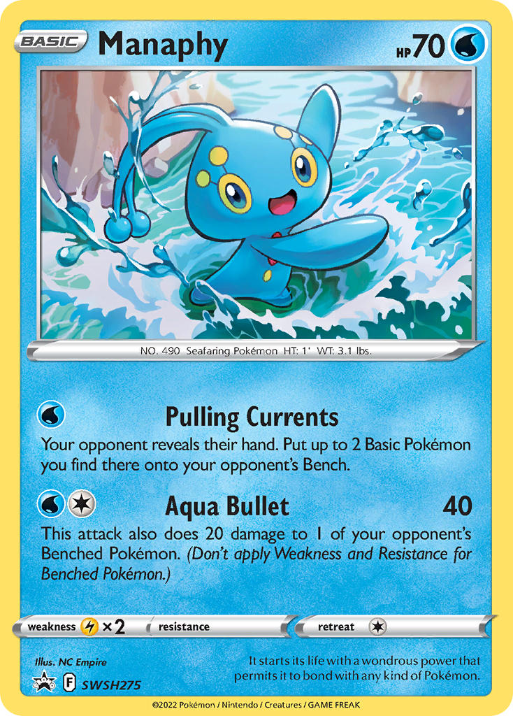 Manaphy (SWSH275) [Sword & Shield: Black Star Promos] | Local Legends