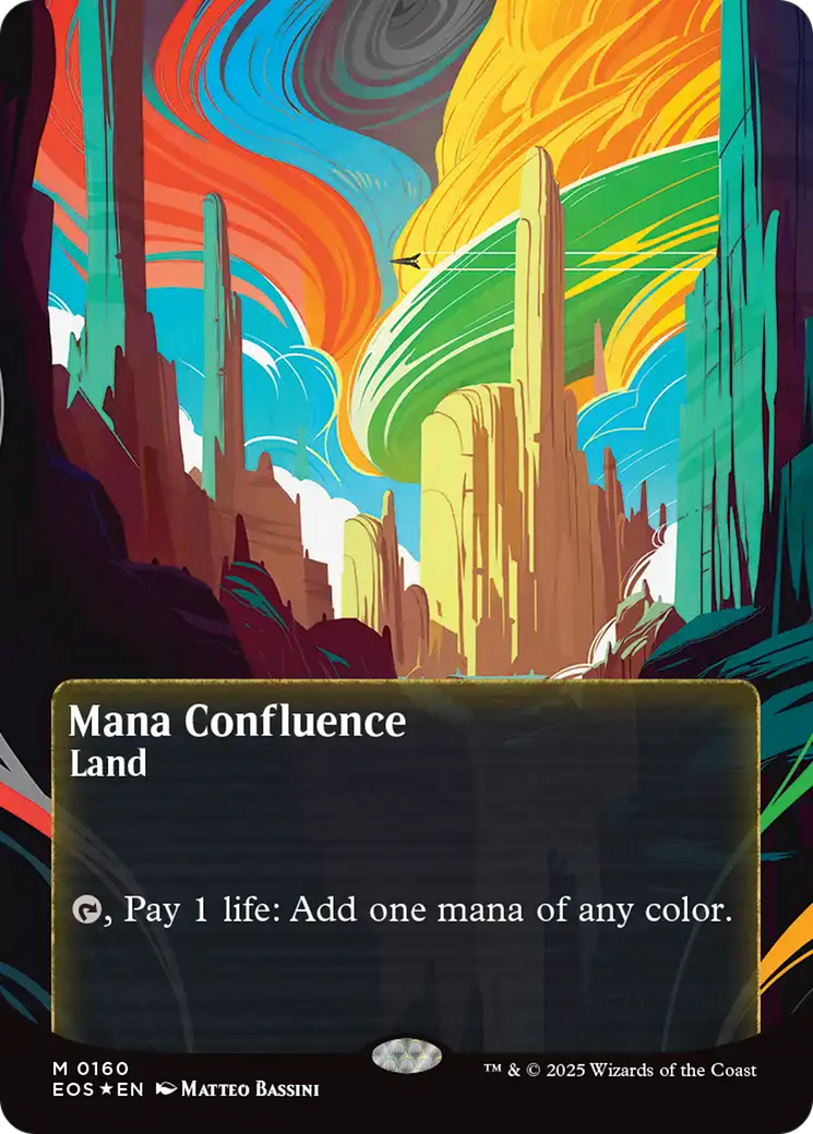 Mana Confluence (0160) (Borderless) (Galaxy Foil) [Edge of Eternities: Stellar Sights] | Local Legends