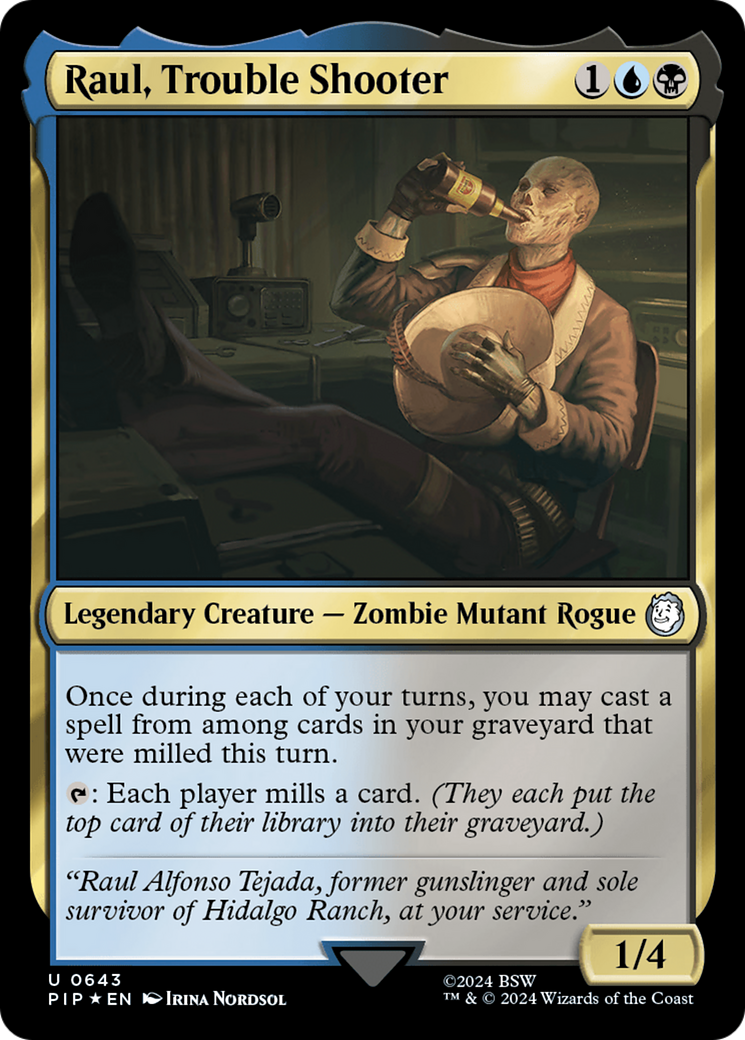 Raul, Trouble Shooter (Surge Foil) [Fallout] | Local Legends