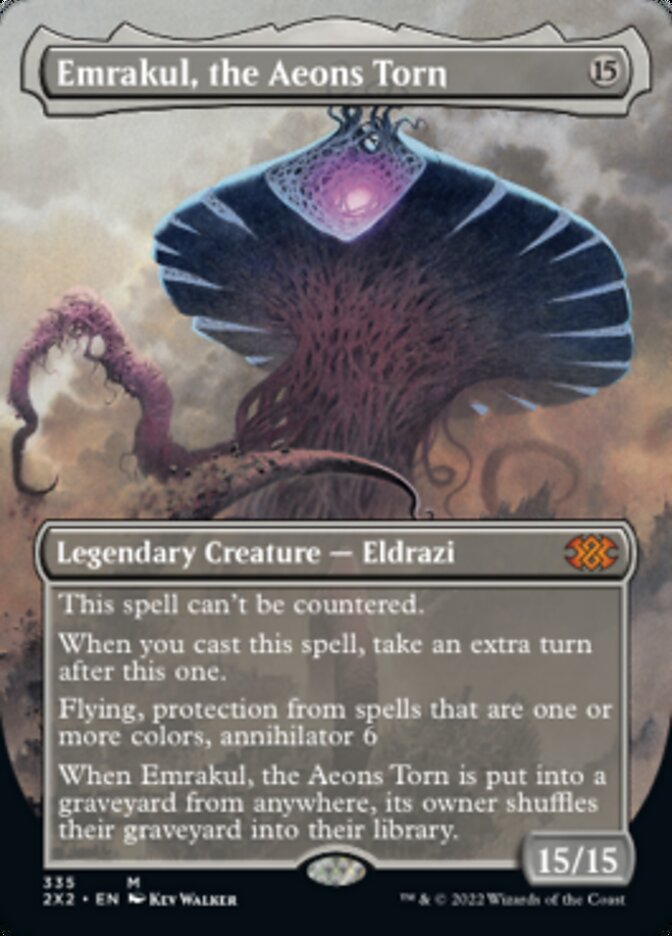 Emrakul, the Aeons Torn (Borderless Alternate Art) [Double Masters 2022] | Local Legends
