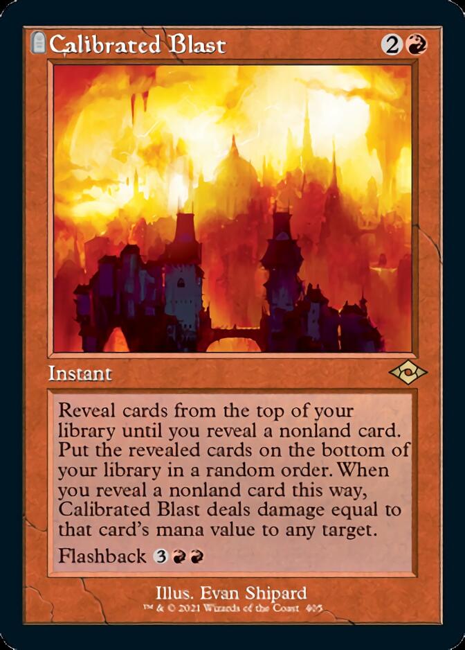 Calibrated Blast (Retro Foil Etched) [Modern Horizons 2] | Golgari Games