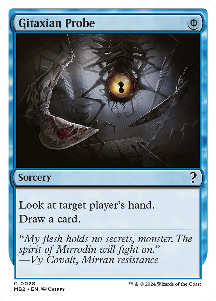 Gitaxian Probe (White Border) [Mystery Booster 2] | Local Legends
