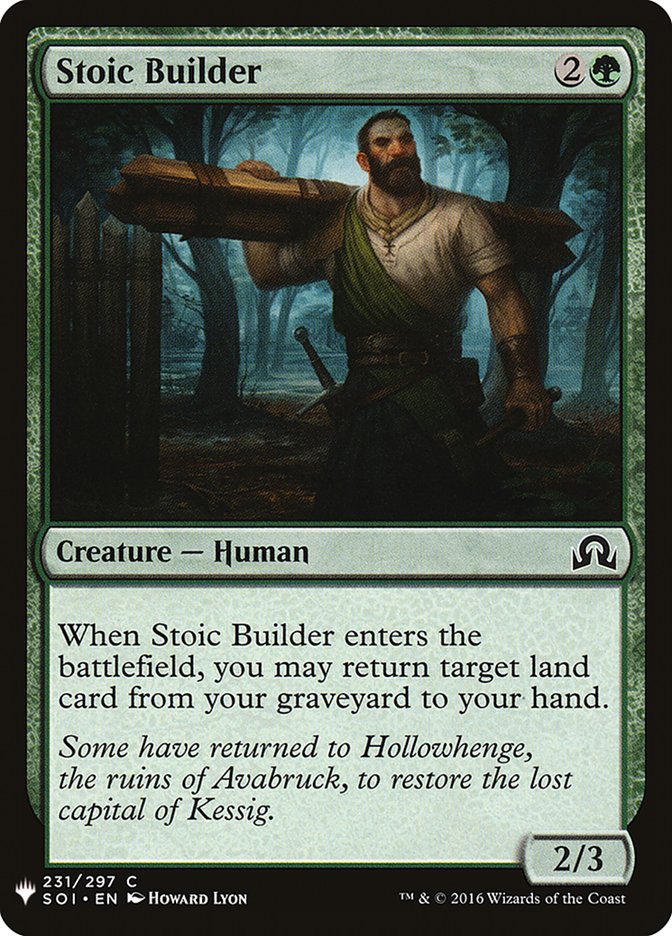 Stoic Builder [Mystery Booster] | Local Legends