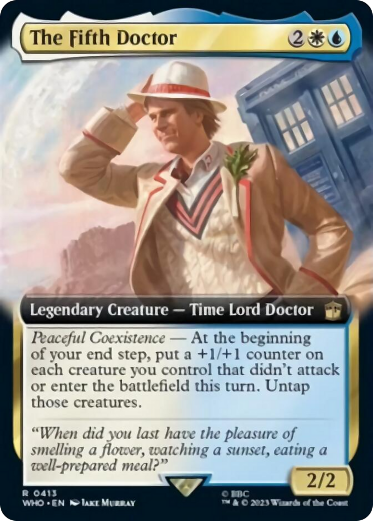 The Fifth Doctor (Extended Art) [Doctor Who] | Golgari Games