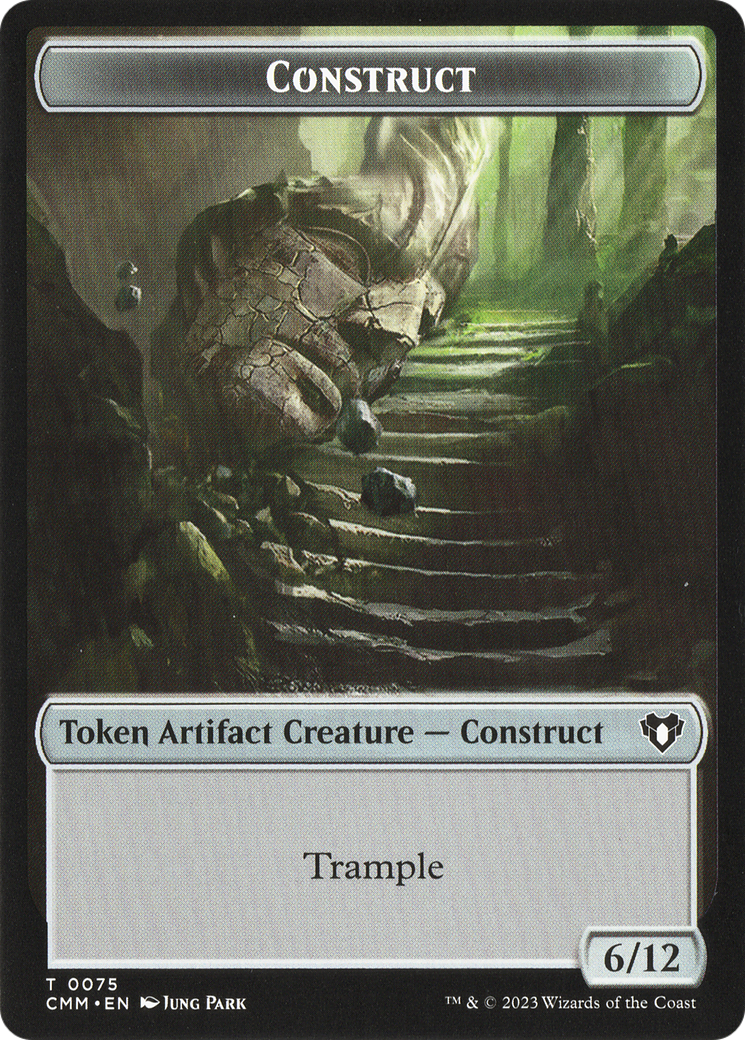 City's Blessing // Construct (0075) Double-Sided Token [Commander Masters Tokens] | Golgari Games