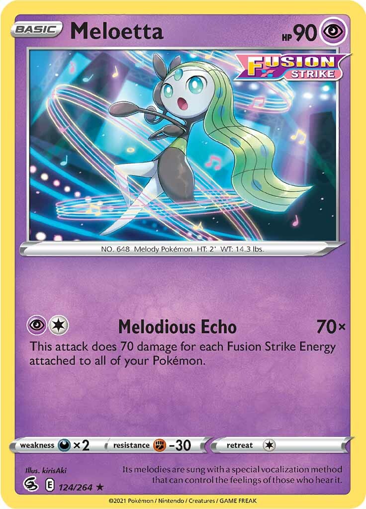 Meloetta (124/264) [Sword & Shield: Fusion Strike] | Golgari Games