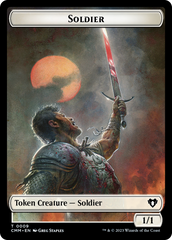 Soldier (0009) // Daretti, Scrap Savant Emblem Double-Sided Token [Commander Masters Tokens] | Golgari Games