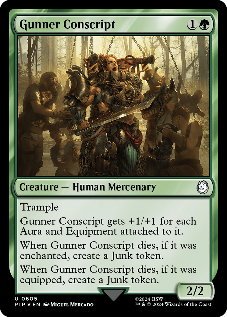 Gunner Conscript (Surge Foil) [Fallout] | Golgari Games