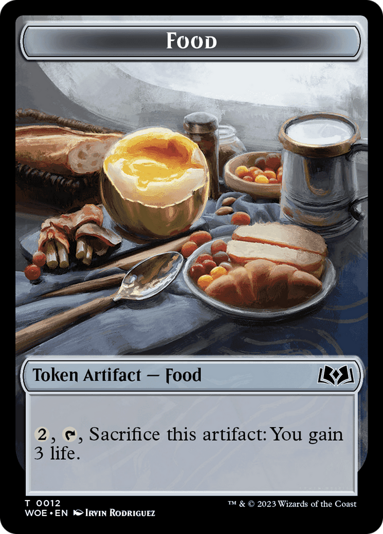 Bird // Food (0012) Double-Sided Token [Wilds of Eldraine Tokens] | Local Legends