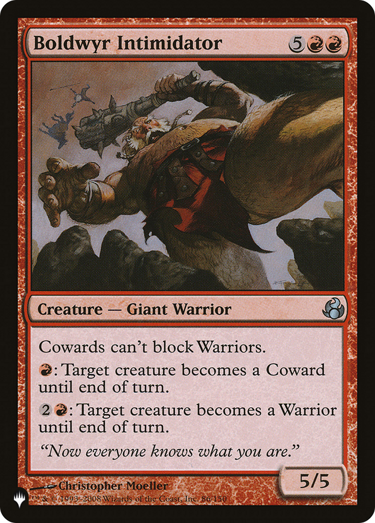 Boldwyr Intimidator [The List] | Local Legends