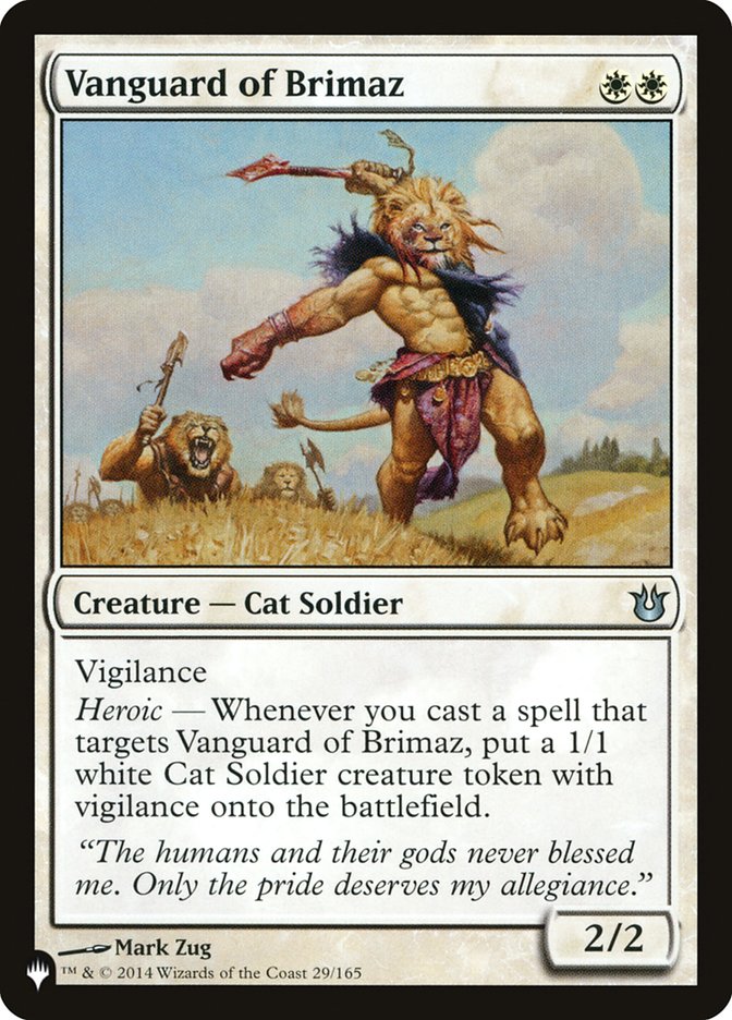 Vanguard of Brimaz [The List] | Local Legends