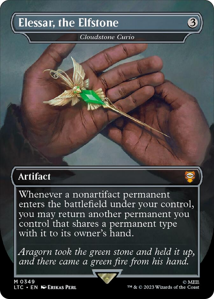 Elessar, the Elfstone - Cloudstone Curio (Surge Foil) [The Lord of the Rings: Tales of Middle-Earth Commander] | Local Legends