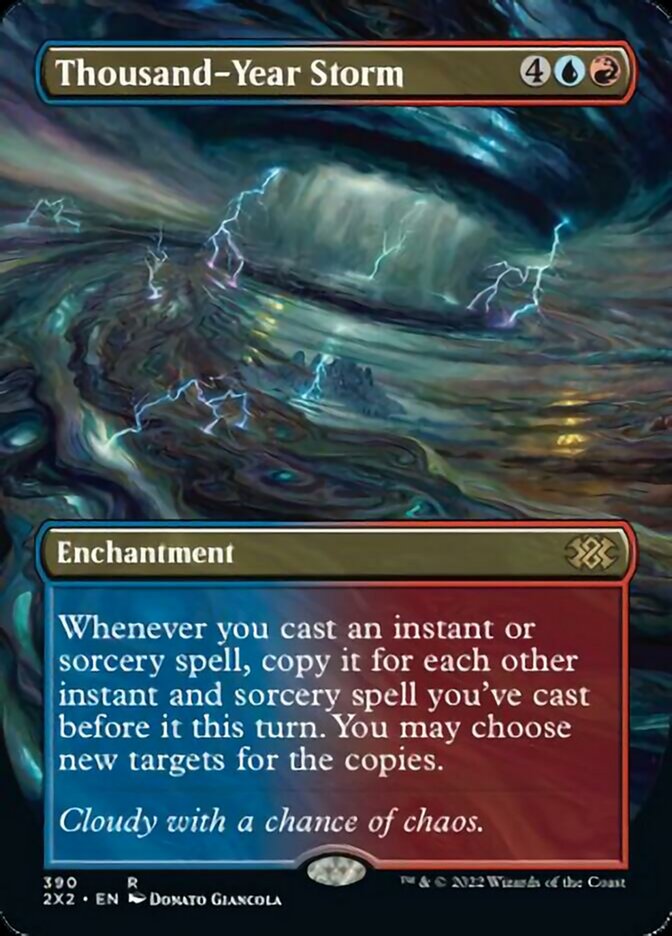 Thousand-Year Storm (Borderless Alternate Art) [Double Masters 2022] | Local Legends