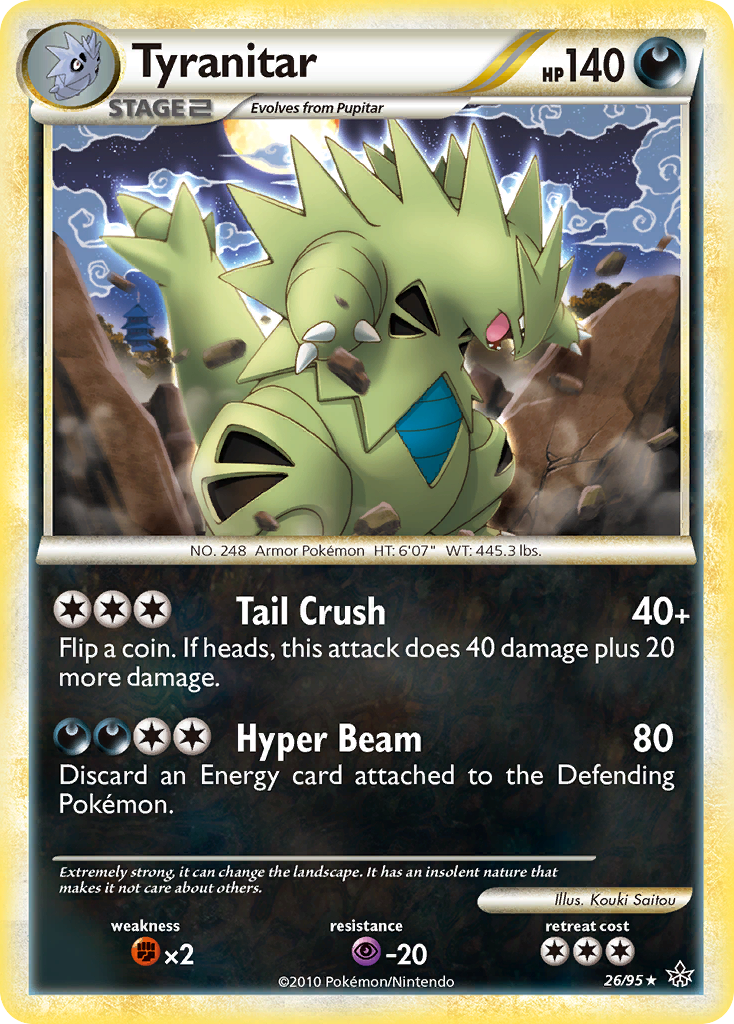 Tyranitar (26/95) [HeartGold & SoulSilver: Unleashed] | Golgari Games